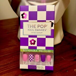 RED ASPEN you’re so posie tive palmer Nail Dashes Pop On square Short